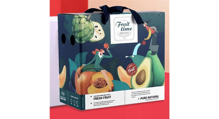 牛油果寬手提繩紙箱包裝